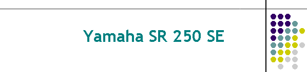 Yamaha SR 250 SE